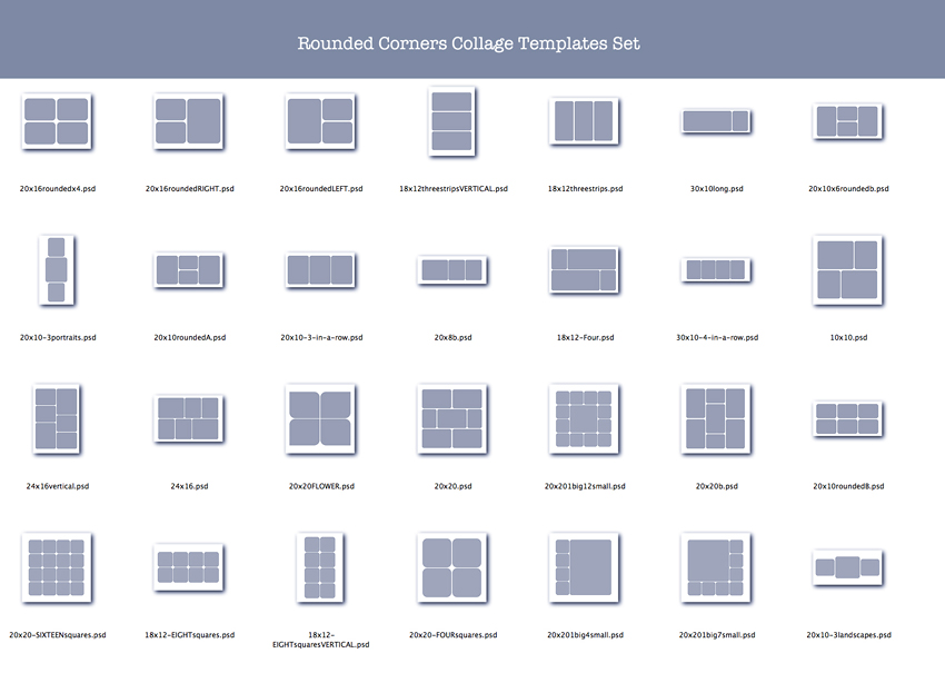 Free Photoshop Storyboard Collage Template