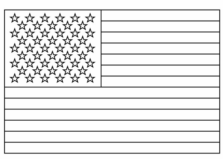 Free Printable American Flags to Color