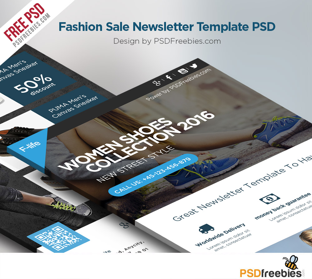 Free Psd Newsletter Template