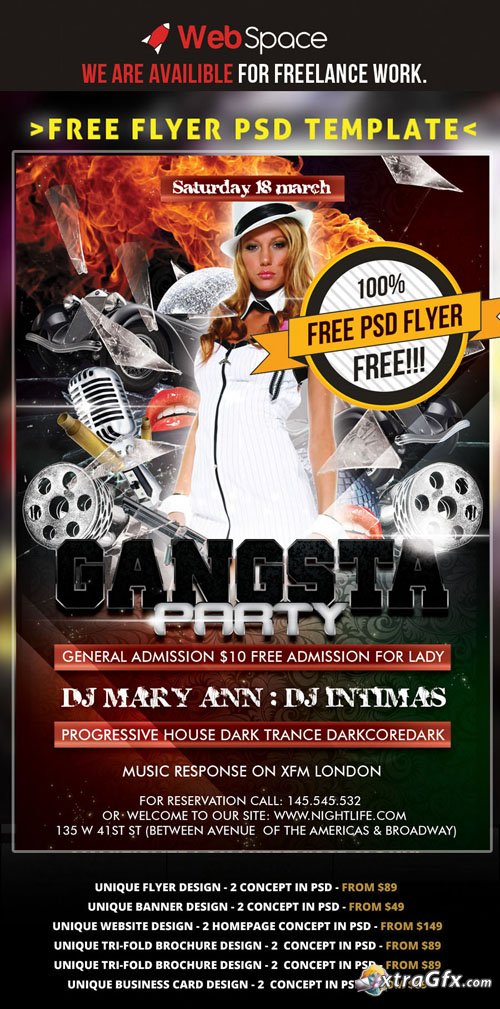 Free Psd Party Flyer Template