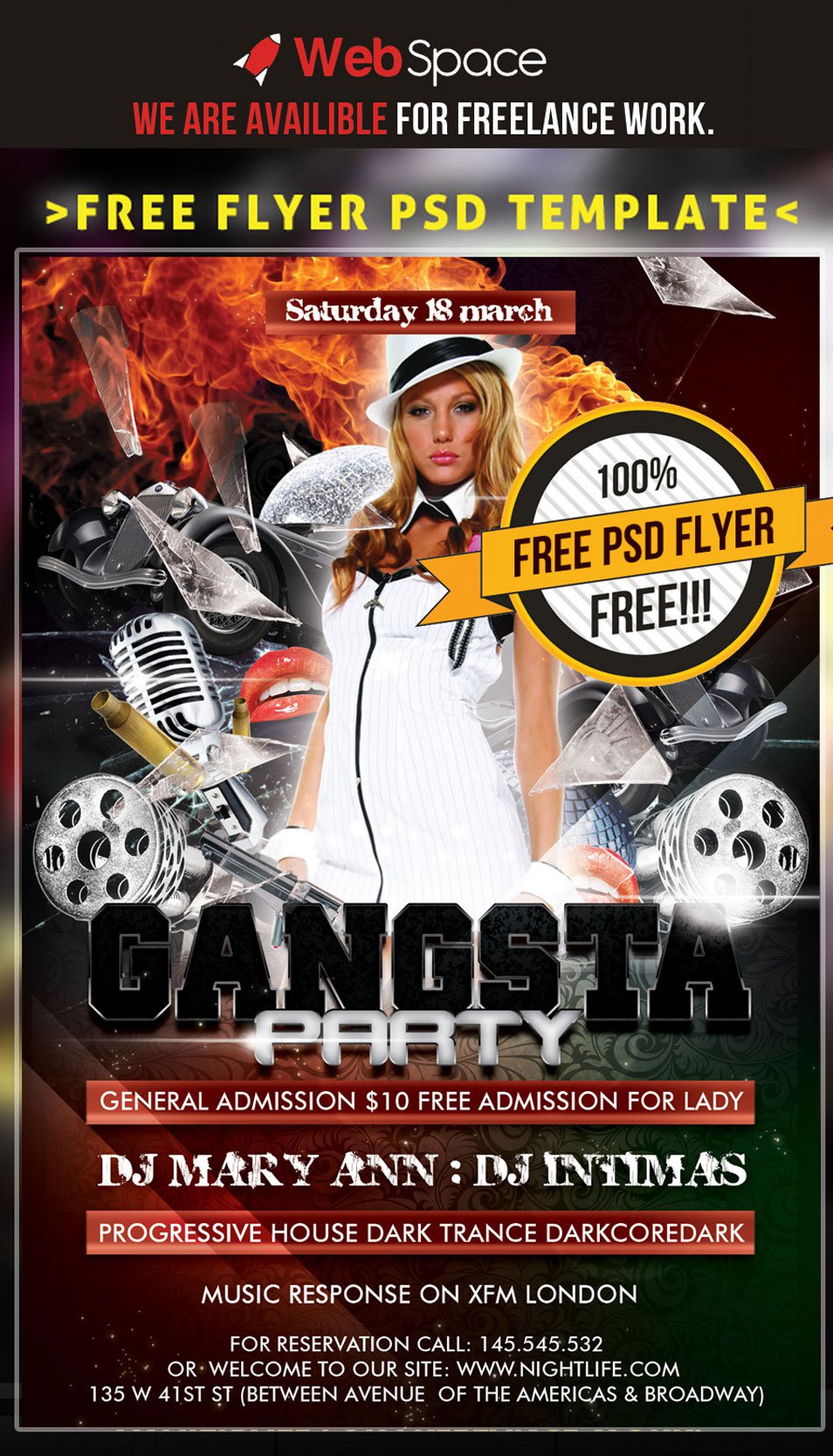Free Psd Party Flyer Template Free Psd Party Flyer Template