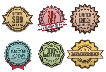 Free Psd Retro Badge Template