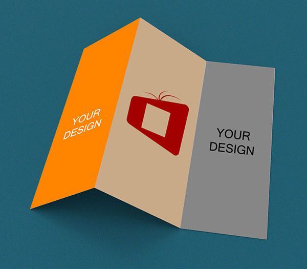 Free Tri-Fold Brochure Mockup PSD Free Tri-Fold Brochure Mockup PSD