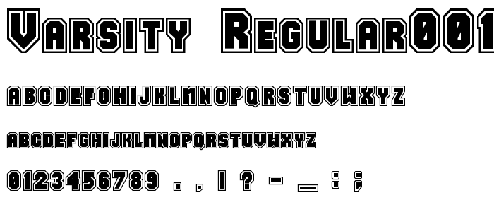 Free Varsity Font