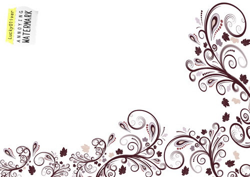 14 Photos of Vector Floral Border Designs