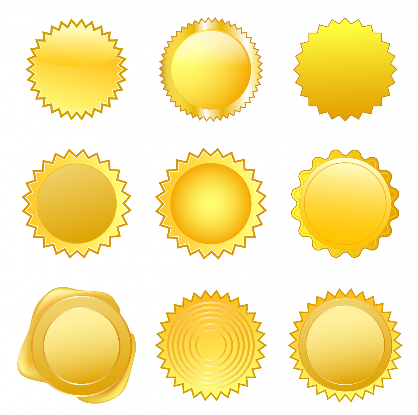 Free Vector Gold Seal