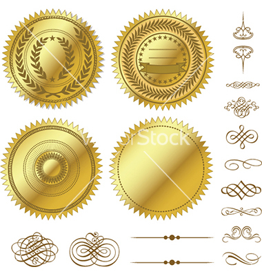 Free Vector Gold Seal Free Vector Gold Seal