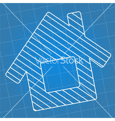 Free Vector House Blueprint