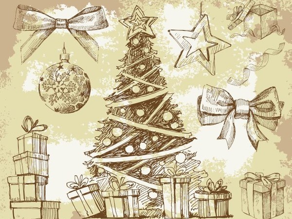 Free Vintage Christmas Vectors