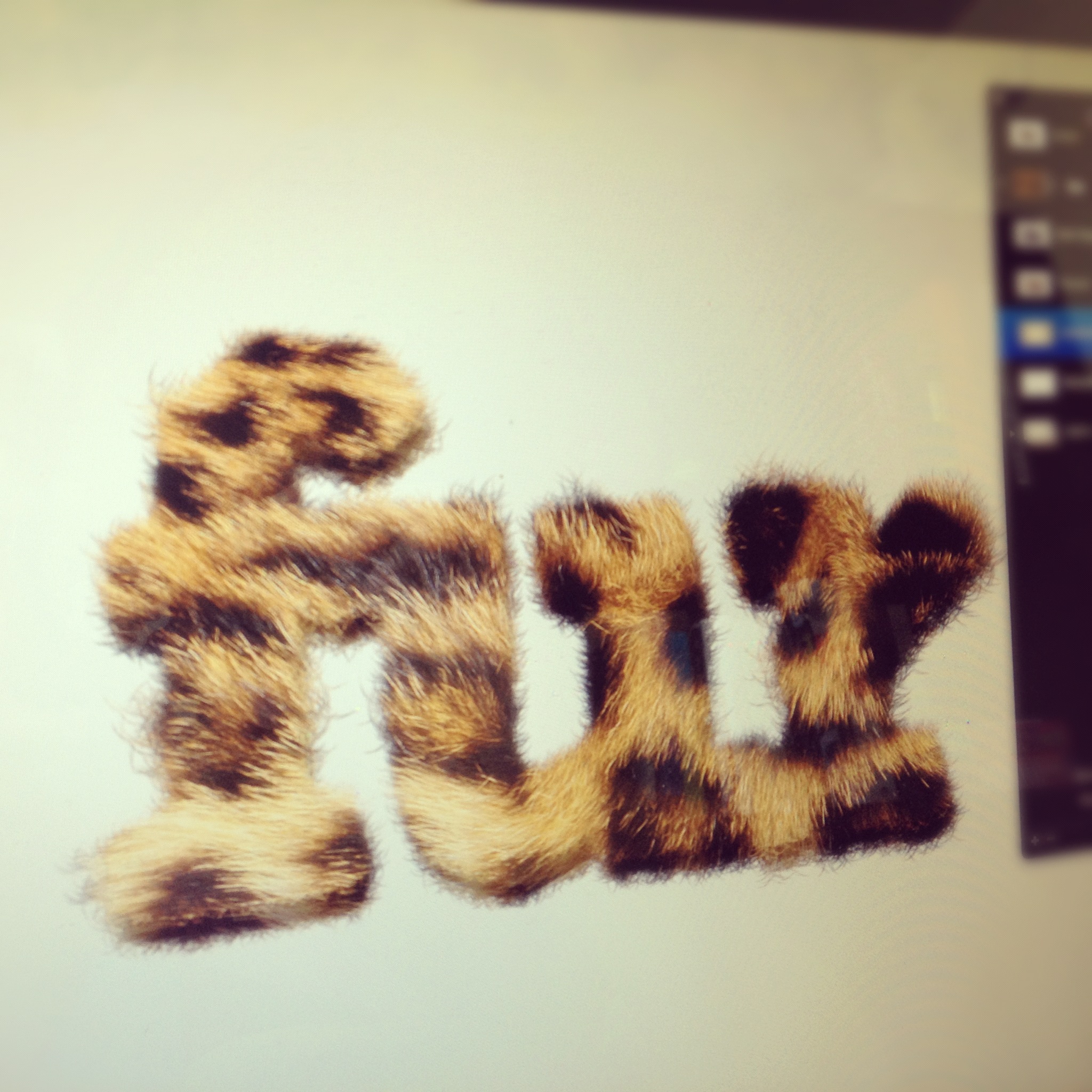 Furry Text Photoshop