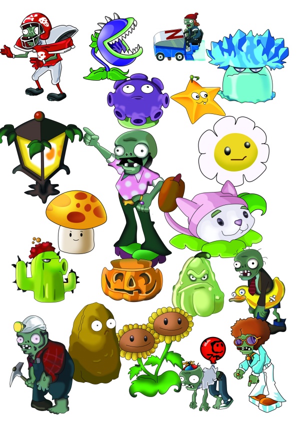 Game Plants vs.Zombies Characters