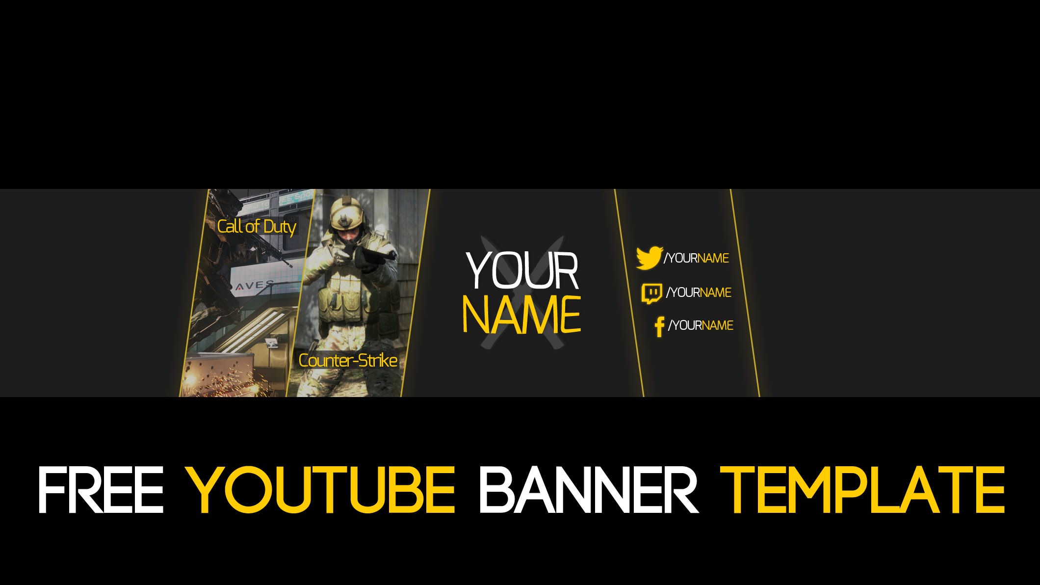 Gaming YouTube Banner Template