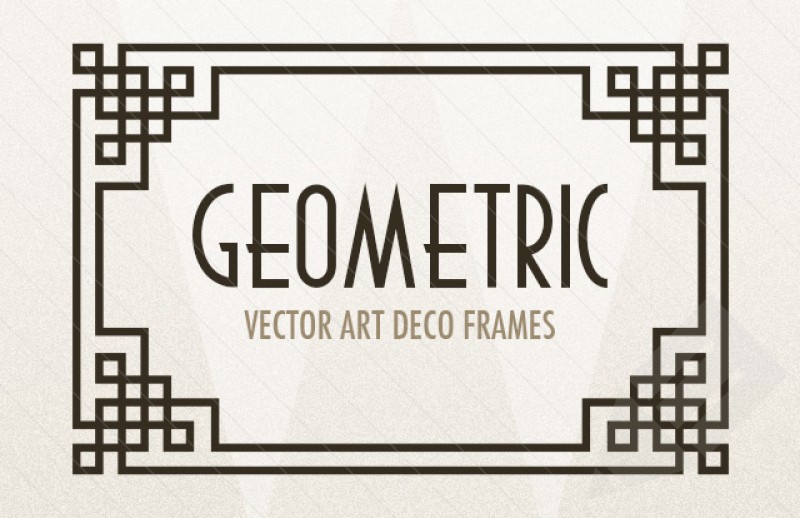 Geometric Art Deco Frames