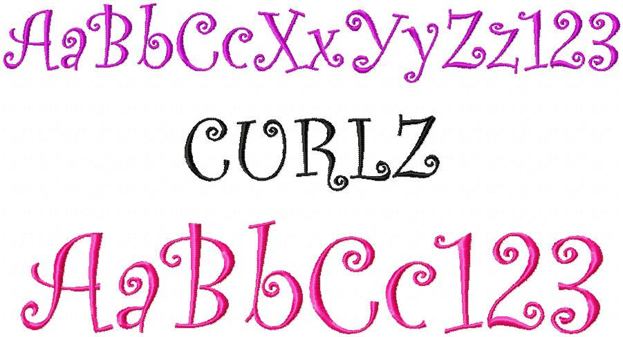 Girly Fonts Alphabet Letters