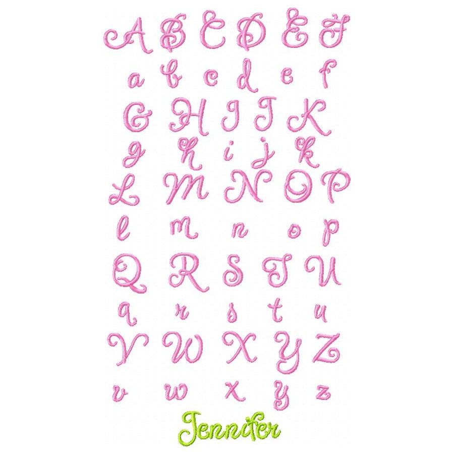 Girly Fonts Alphabet Letters