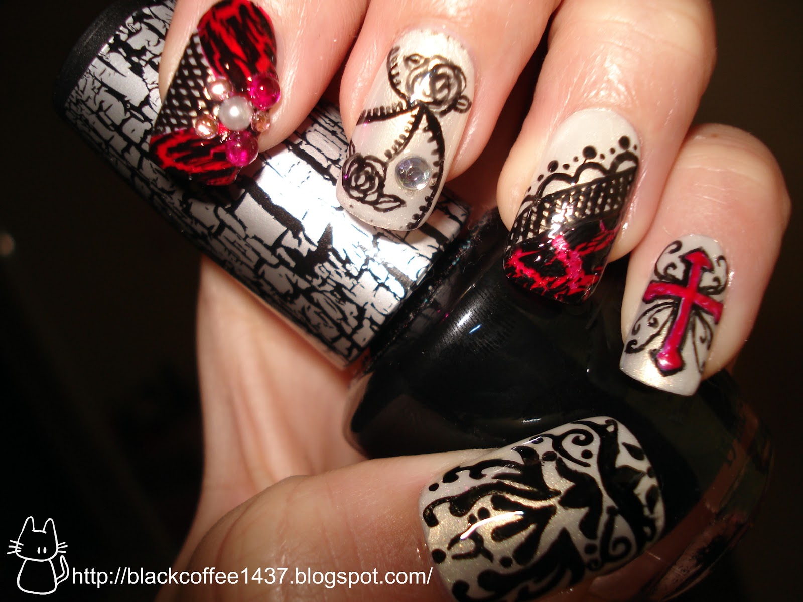 Gothic Nail Art Designs