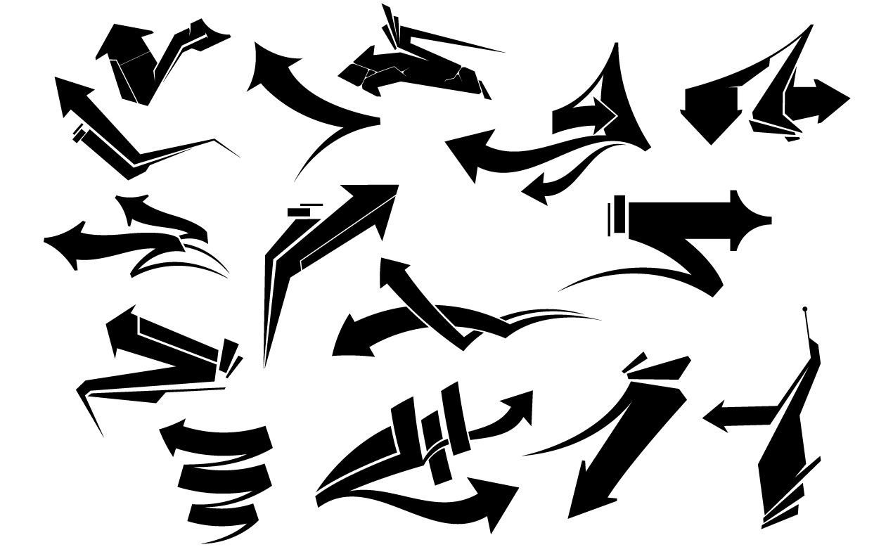 Graffiti Arrow Design