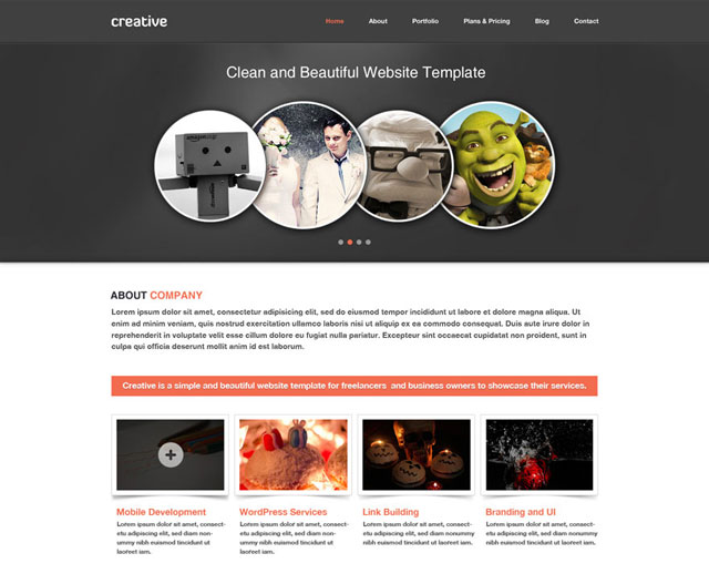 Graphic Design Portfolio Website Templates Free