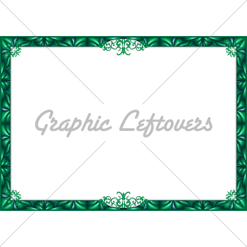 Green Certificate Border Vector