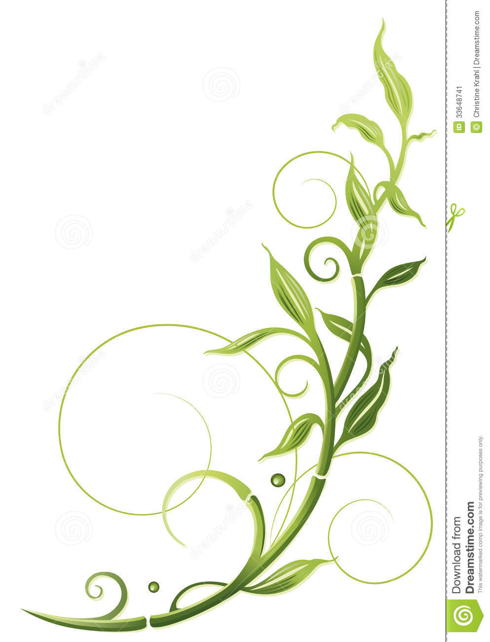 Green Plant Border Clip Art