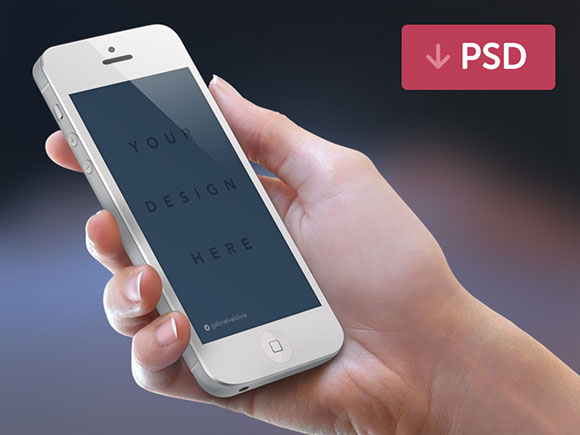 14 IPhone Hand PSD Images