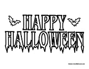 Happy Halloween Coloring Pages