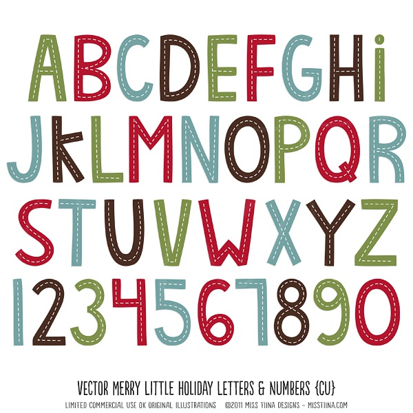 Holiday Fonts Christmas