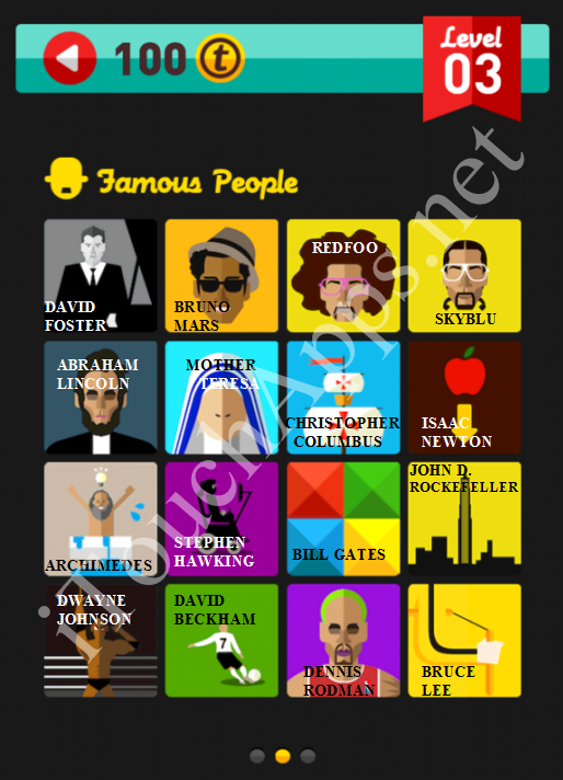 Icon Pop Quiz Famous People Level 3