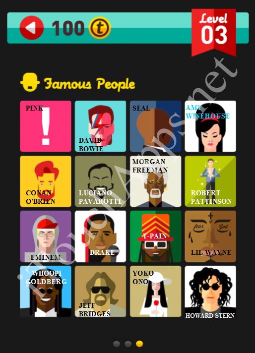 Icon Pop Quiz Famous People Level 3