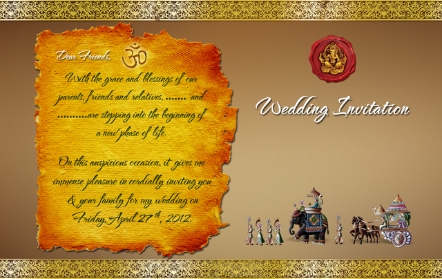 Indian Wedding Card Templates Indian Wedding Card Templates