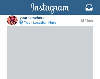 Instagram Frame Prop Template Instagram Frame Prop Template
