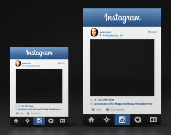 Instagram Frame Prop Template