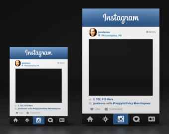14 Instagram Frame Template Psd Images Instagram Icon Symbols Instagram Template And Instagram App Layout Newdesignfile Com