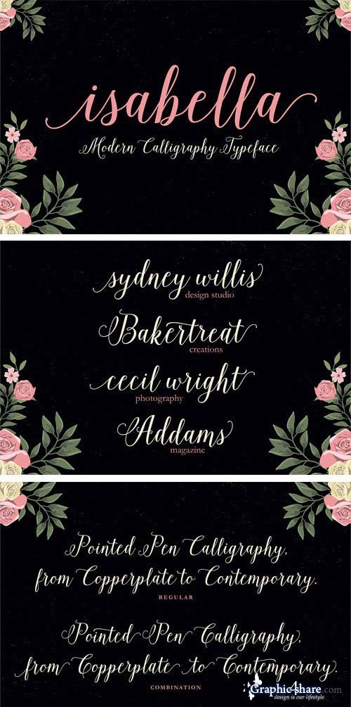 Isabella Script Font