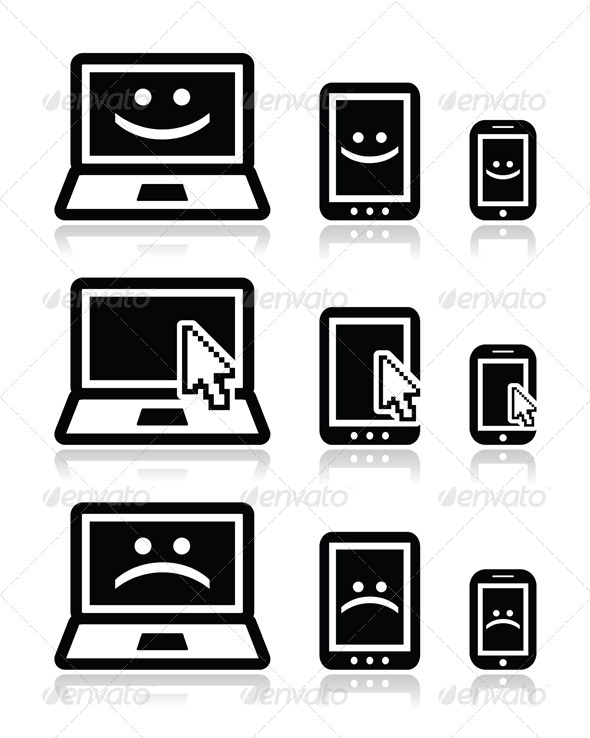 Laptop Tablet Phone Icon
