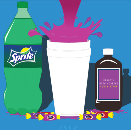 Lean Codeine Cup Drawing