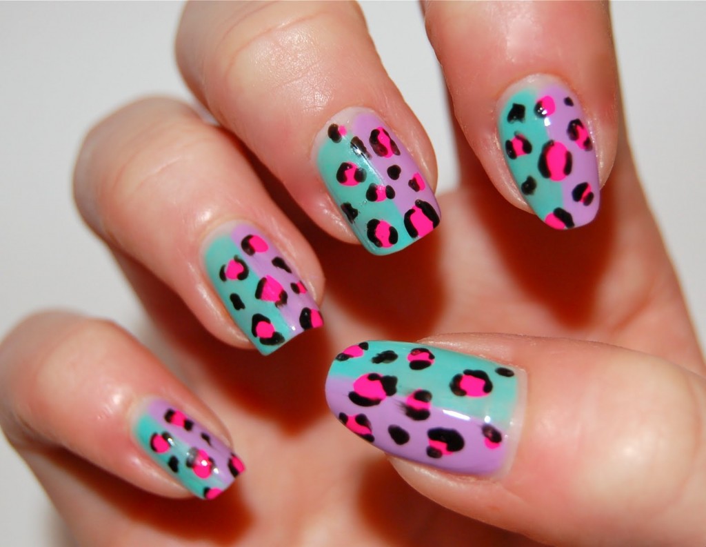 Leopard Print Nail Design
