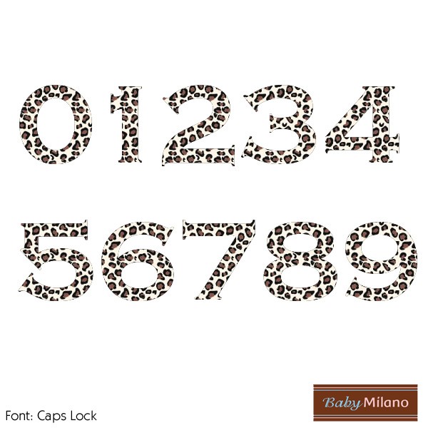 Leopard Print Numbers