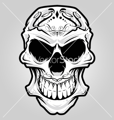 Mexican Skull Drawing
