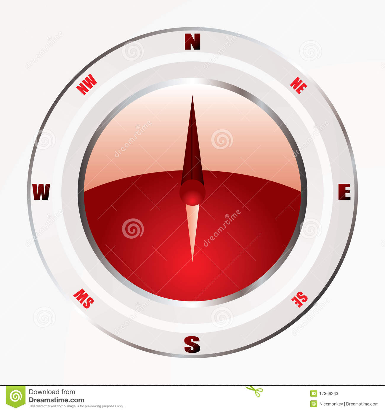 Modern Compass Icon Modern Compass Icon
