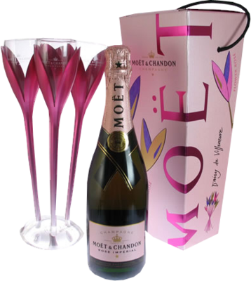 Moet Rose Gift Set