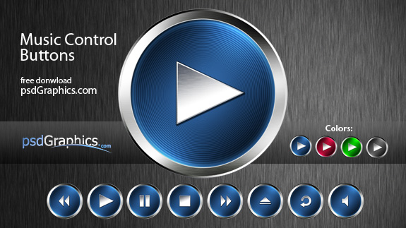 Music Player Buttons