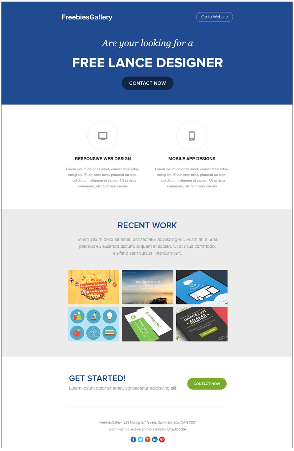 Newsletter Template PSD