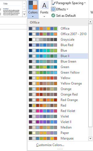 Office 2013 Change Theme Color