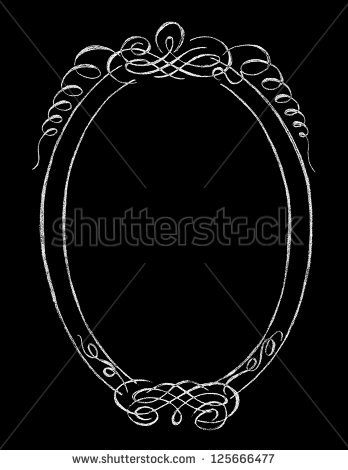 Oval Chalkboard Frame