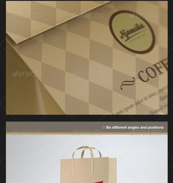 Paper Bag Packaging Mock Up