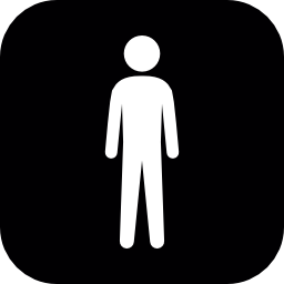 Person Icon Silhouette White