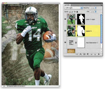 Photoshop Football Player