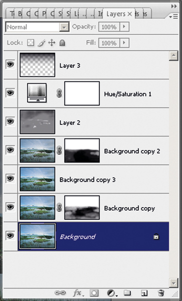 Photoshop Layers Palette