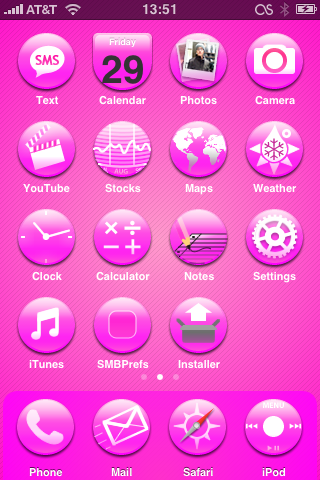 Pink iPhone Message Icon